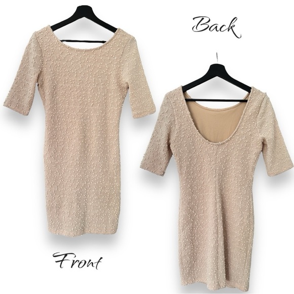 Forever 21 | Cream coloured BodyCon Dress | size Medium - Picture 3 of 9
